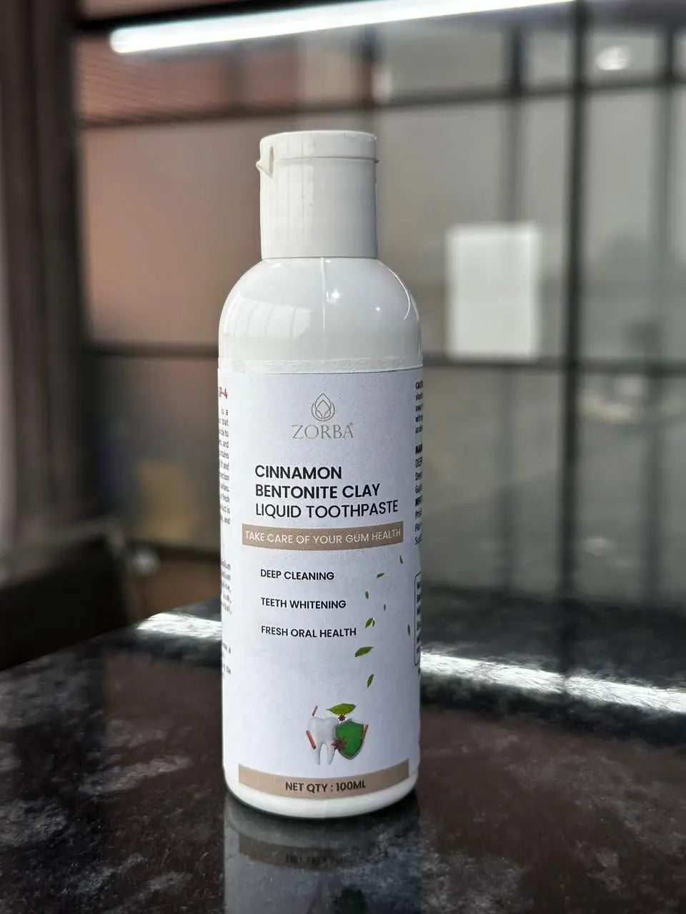 Cinnamon Bentonite Clay Liquid Toothpaste 200 ml Pack of 2