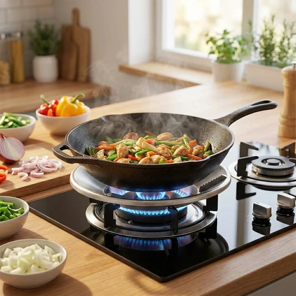 Gas Stove Fire & Windproof Saving Stand