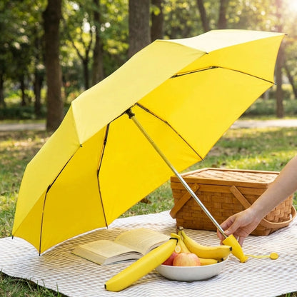 Portable Banana Shaped Rain And UV Protector Umbrella