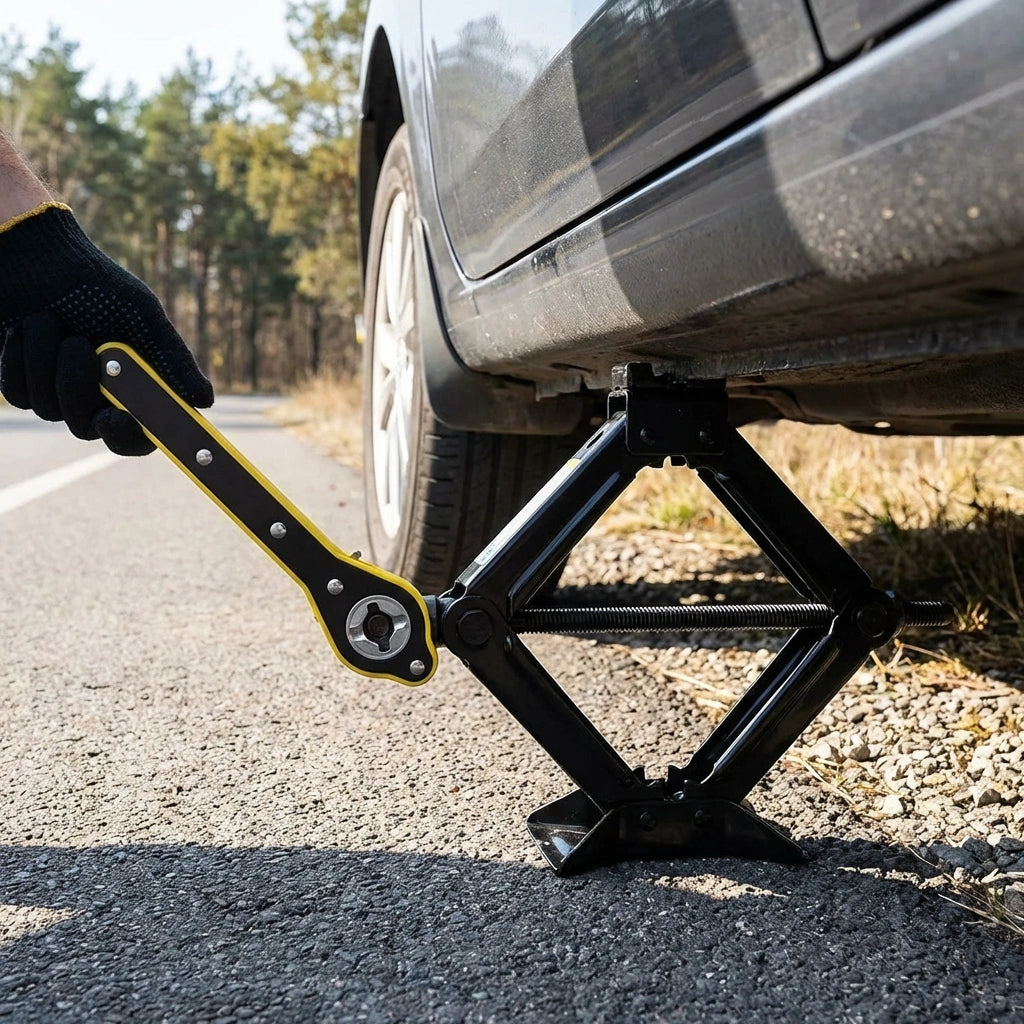 Car Jack and Lug Wrench
