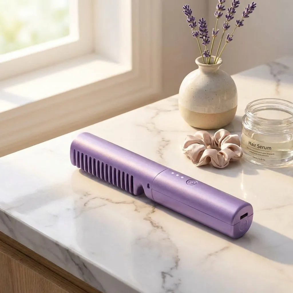 Meneflix Portable Mini Hair Straightener Comb