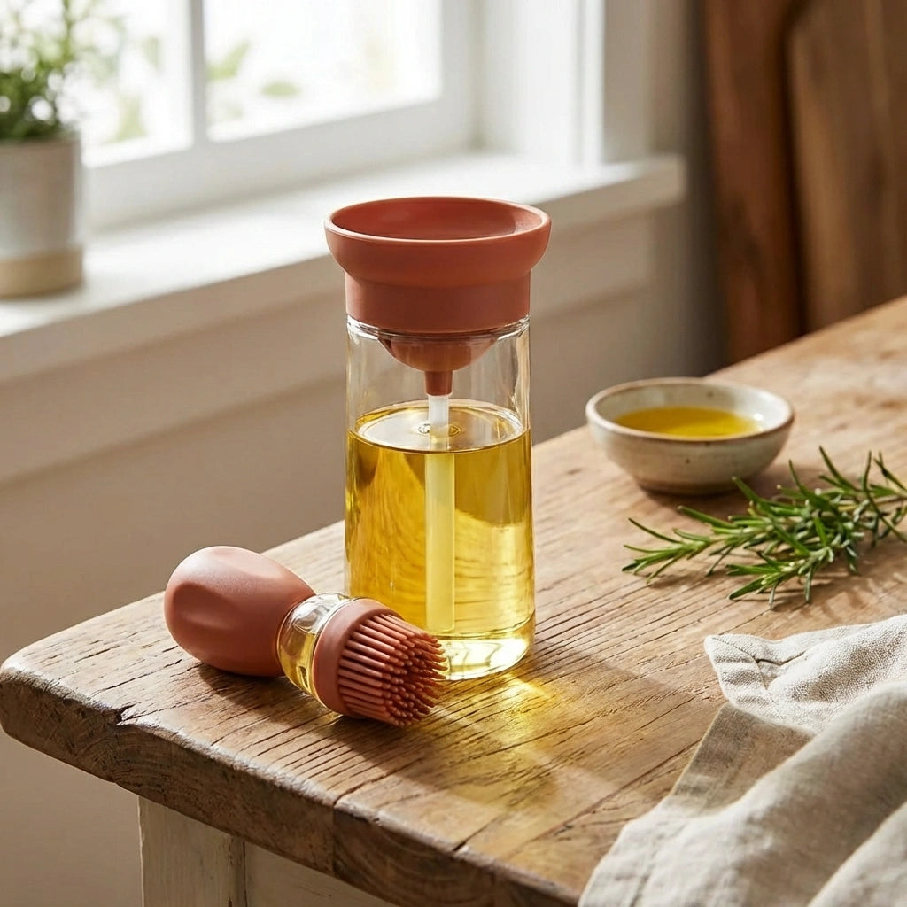 2-in-1 Oil Brush Dispenser