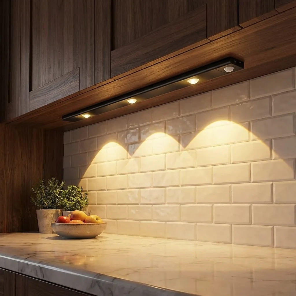 LED PIR Motion Sensor Cabinet  With USB Rechargeble
