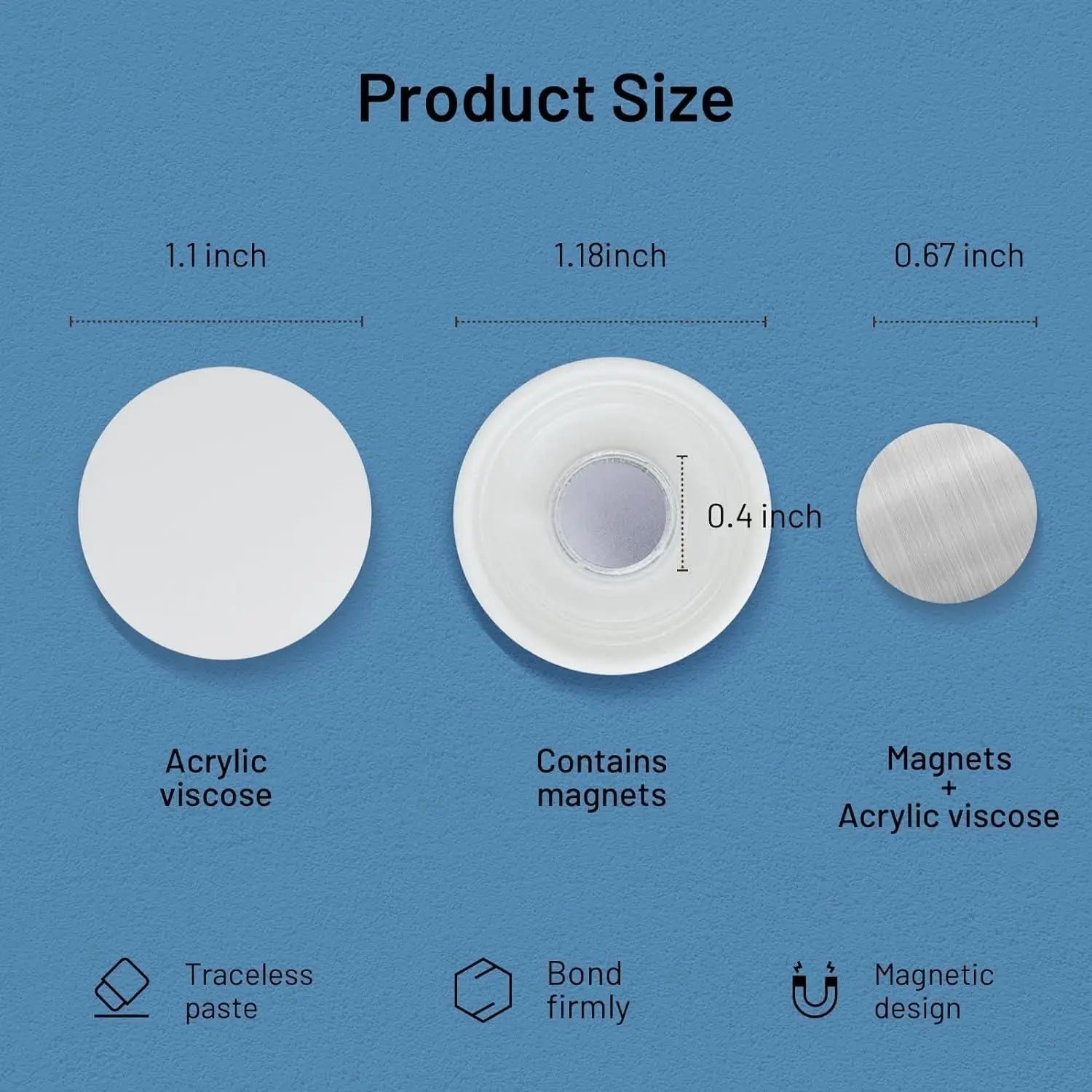 Magnetic Remote Control Holder (Pack of 4)