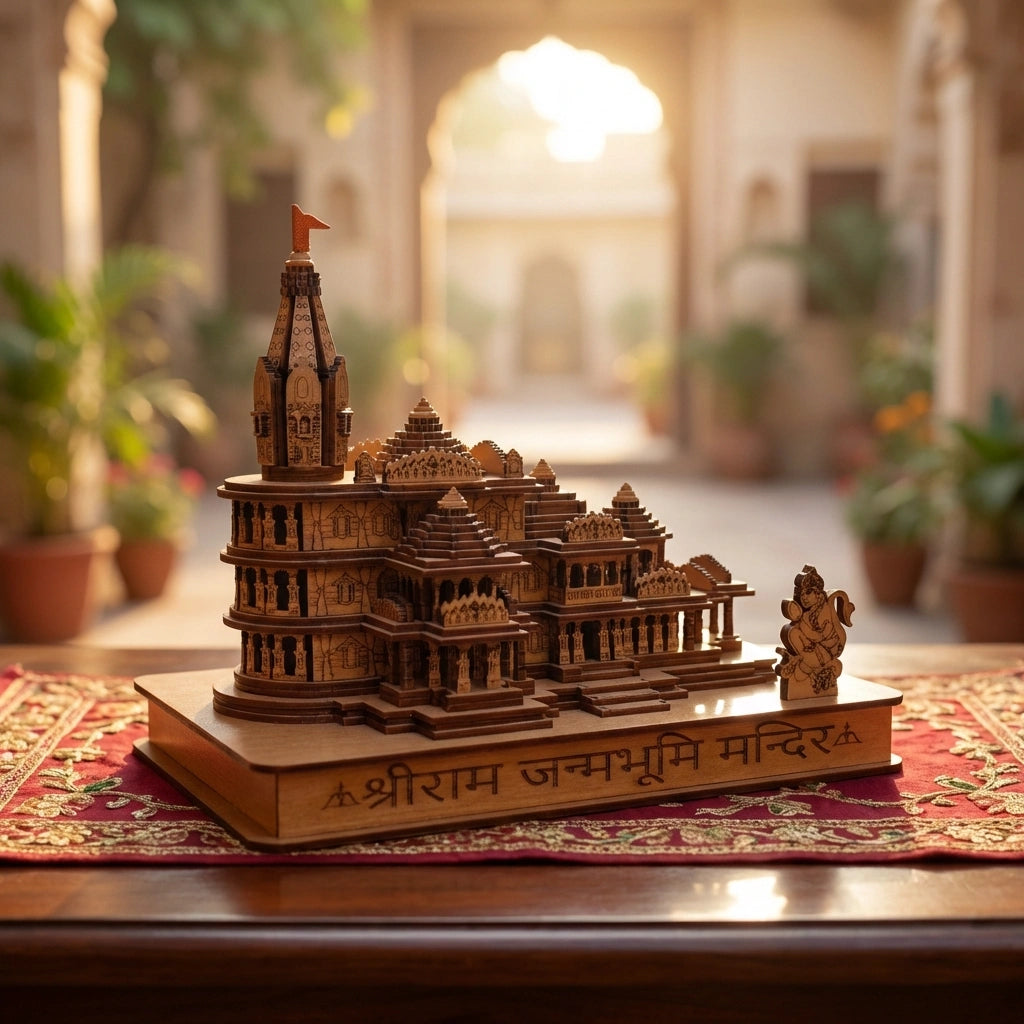 Shri Ram Mandir Ayodhya 3D Wooden Temple