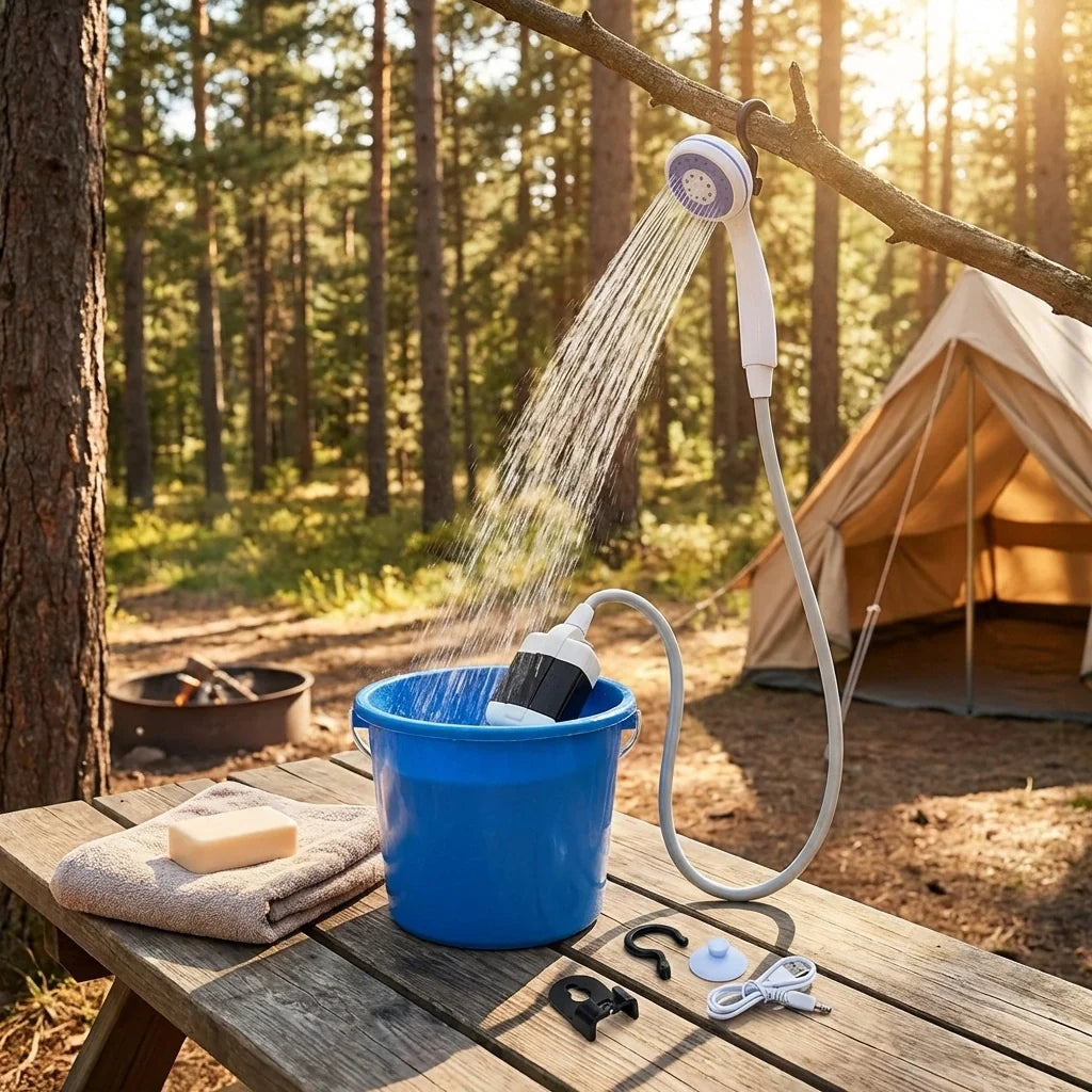Portable USB Rechargeable Shower