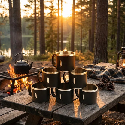 Stainless Steel Mug Set