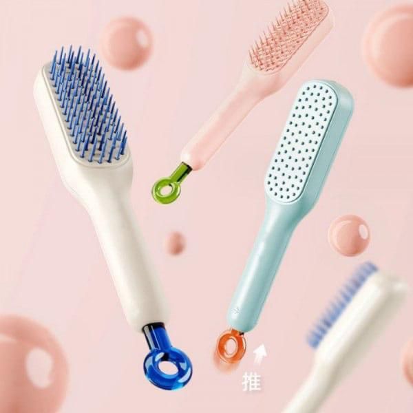 Self cleaning Anti static Massage Comb Pack of 1