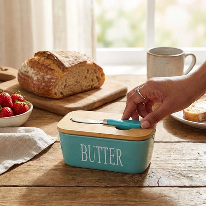 Ceramic Butter Dish with Lid
