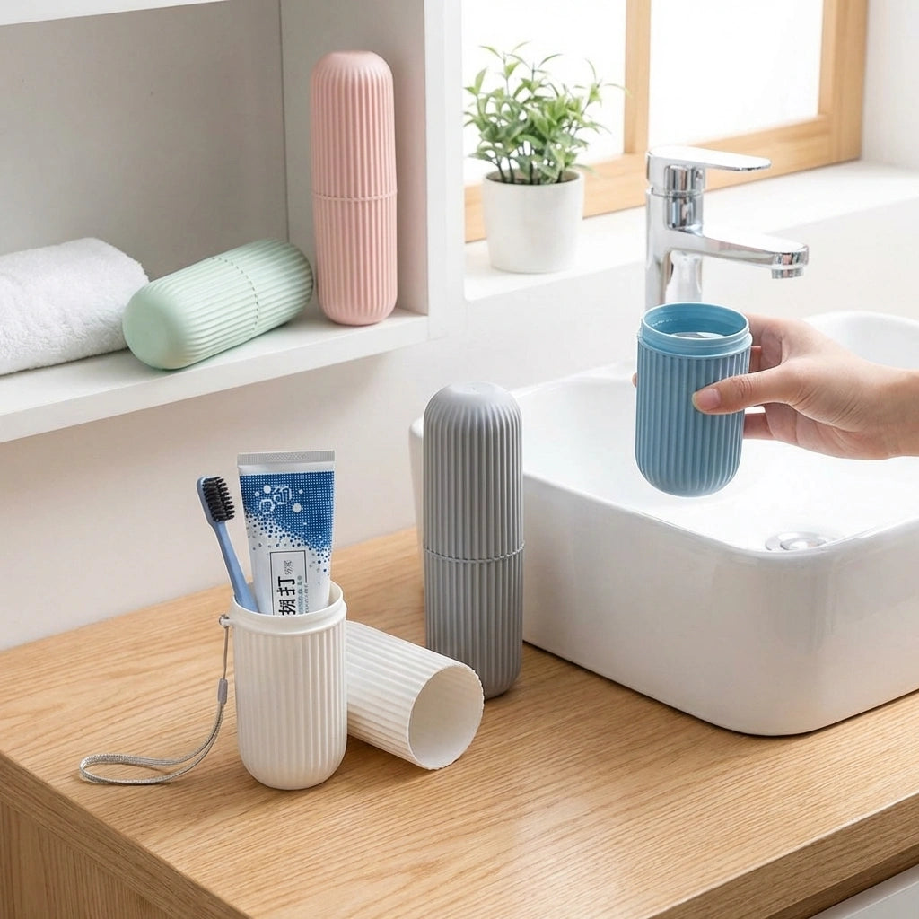Multipurpose Capsule Bottle Shape Portable Storage Organizer
