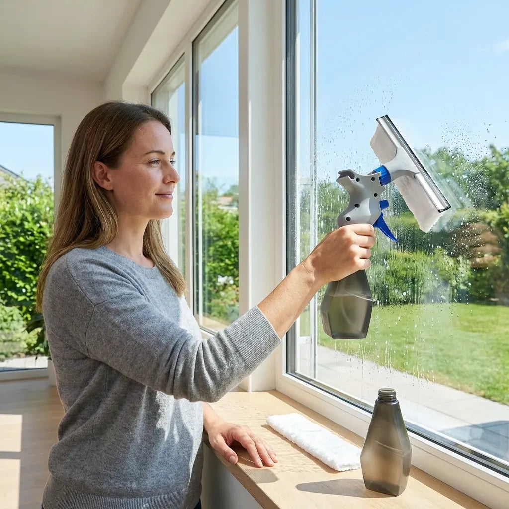 3-in-1 Spray Glass Cleaner Brush