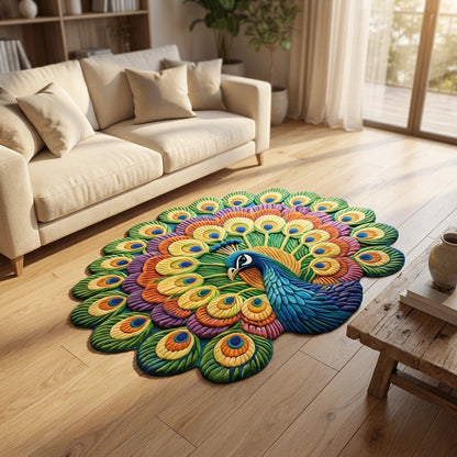 Peacock Floor Mat
