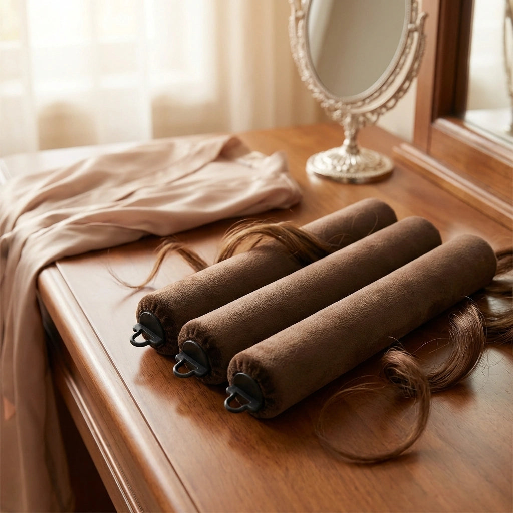 Heatless Curling Rods with Hooks (Pack of 3)