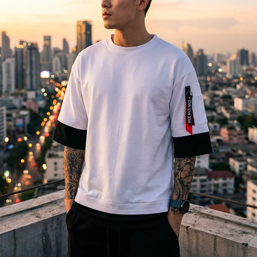 Cotton Blend Solid Half Sleeves T-Shirts