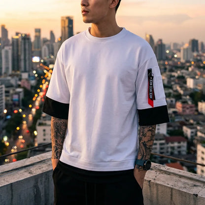Cotton Blend Solid Half Sleeves T-Shirts