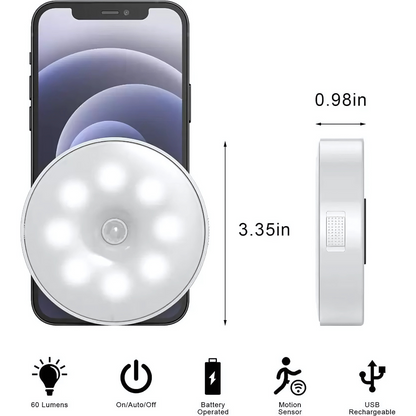 Motion Sensor Light for Home with USB Charging Wireless Self Adhesive