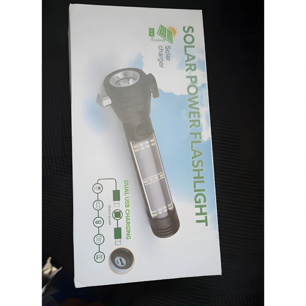 Solar-Powered Emergency Flashlight