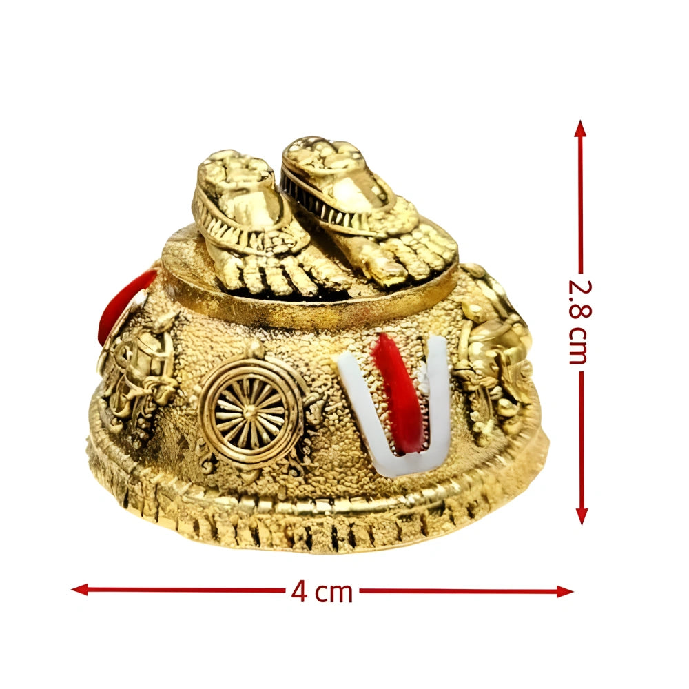 Gold Plated Balaji Padukas
