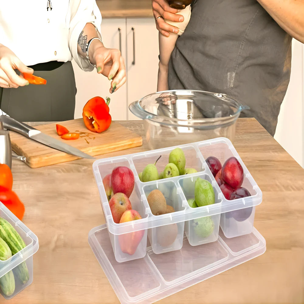 5 Compartment Fridge Organizer Kitchen tool