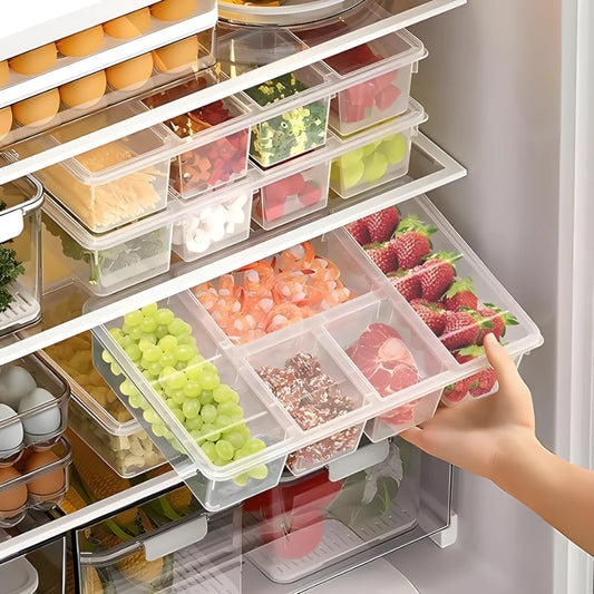5 Compartment Fridge Organizer Kitchen tool
