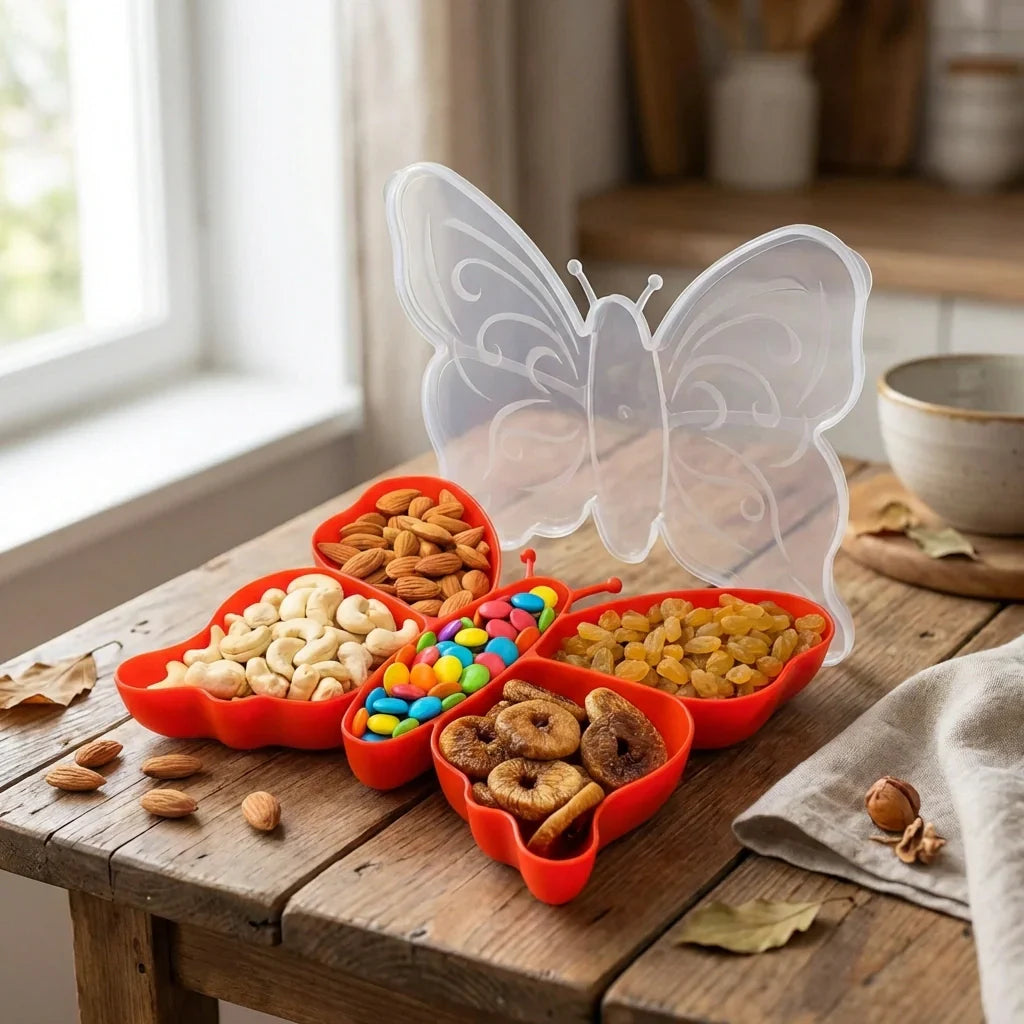 Best 5 compartment multipurpose butterfly plastic tray - home & garden | 2026 | fast shipping