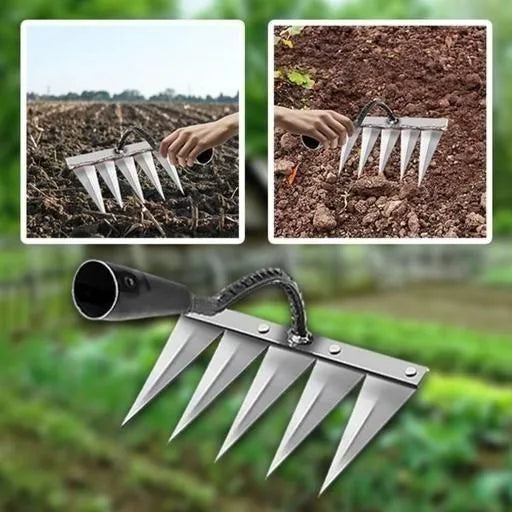5 Teeth Carbon Steel Garden Weeding garden & outdoor