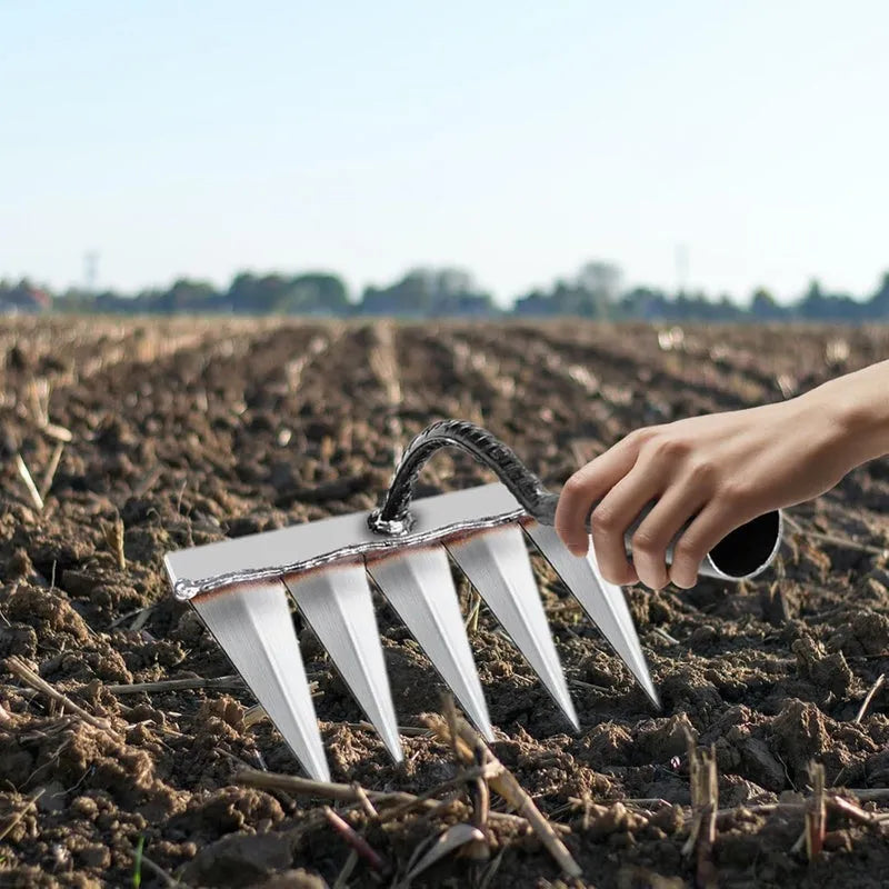 5 Teeth Carbon Steel Garden Weeding garden & outdoor