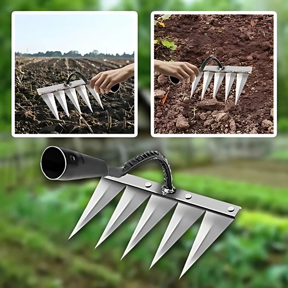 5 Tooth Carbon Steel Weeder