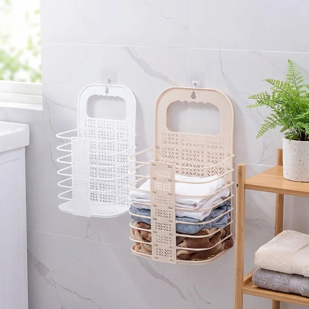 Wall-Mounted Collapsible Laundry Basket
