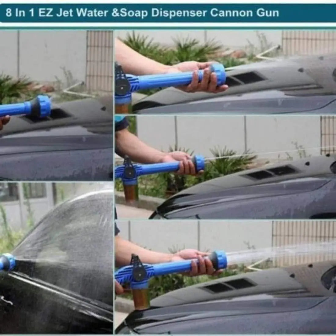 Spray Gun 8 in 1 Turbo Spray Gun For Gardening Car & Home Cleaning
