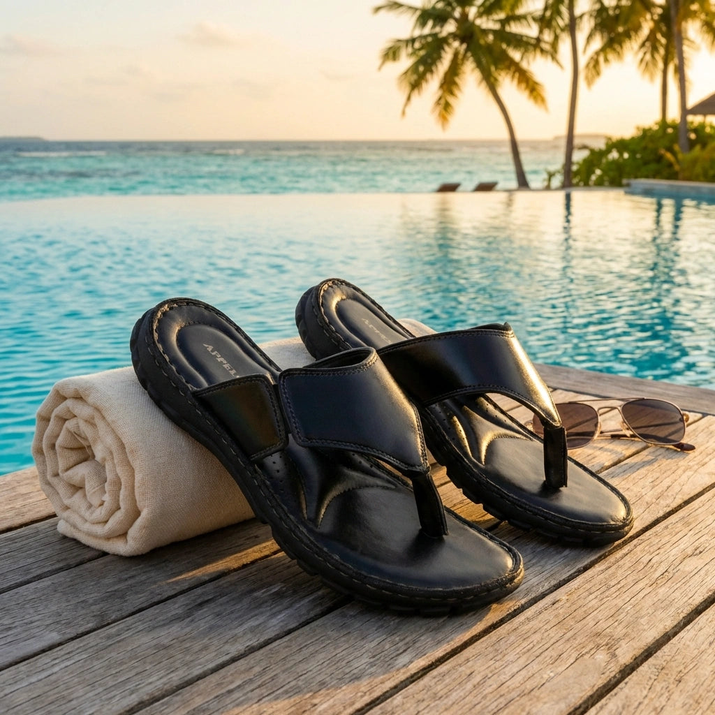 CloudStep Leather Slippers
