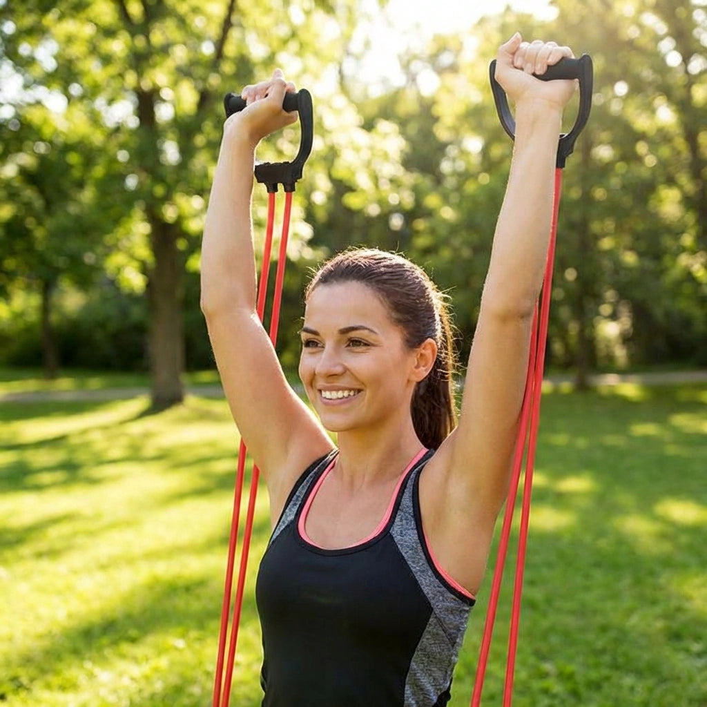 Natural Rubber Resistance Tube Toning Tube for Exercise
