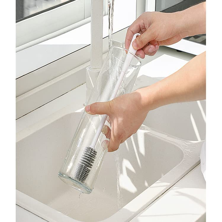Silicone Bottle Cleaning Brush with Long Handle