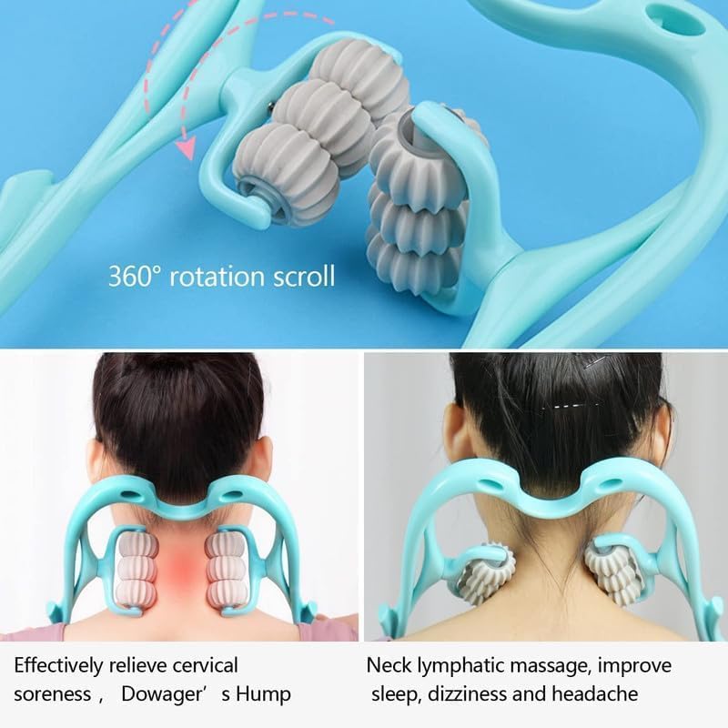 6 Wheel Dual Pressure Point Cervical Neck Massager