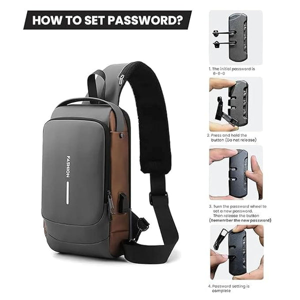 Sling Bag with USB Charging Port