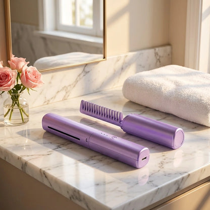 Rechargeable Hot Comb Hair Straightener
