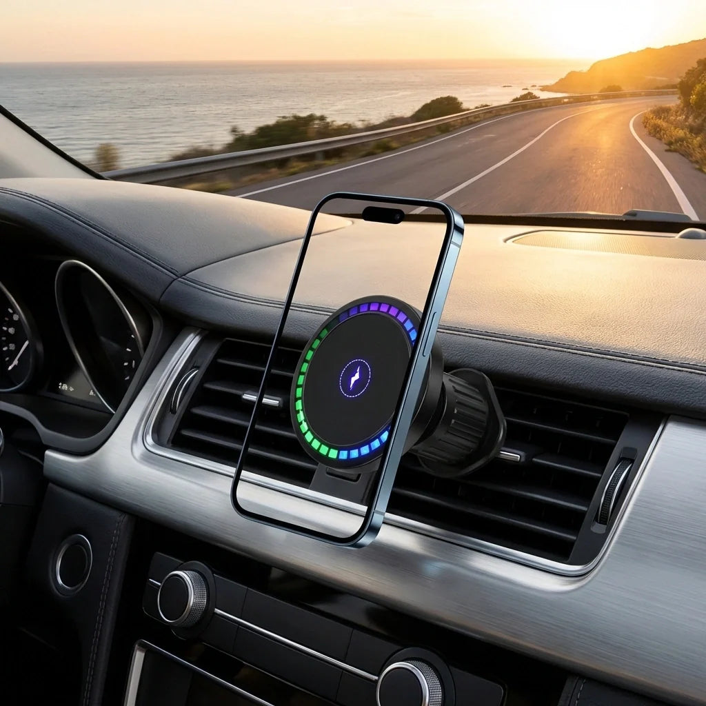 Music-Reactive Wireless Car Charger