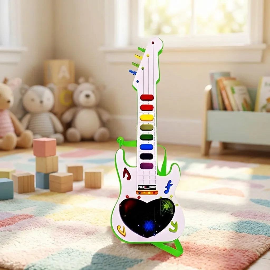 Battery Operated Musical Instruments Mini Guitar