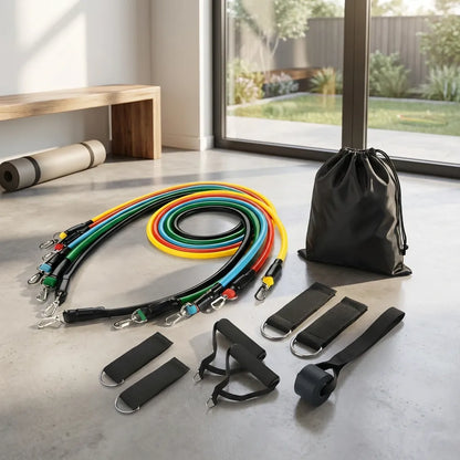 11 Pcs Resistance Band Set For Men & Women