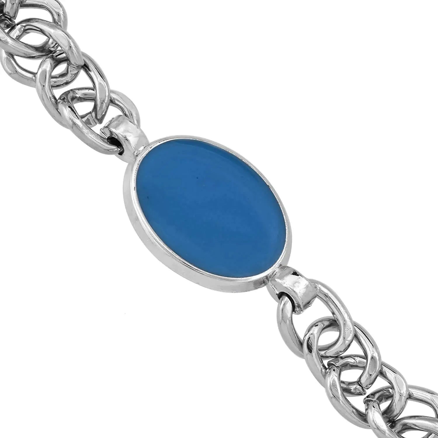 Gleaming Beads & Silver Plated Men’s Bracelet