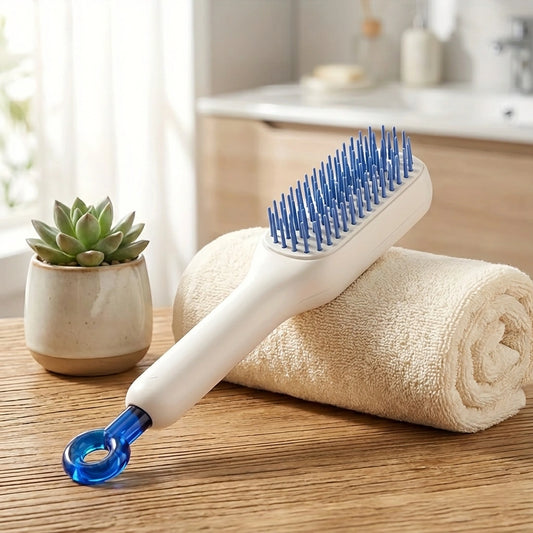 Self-cleaning Anti-static Massage Comb-Pack of 1