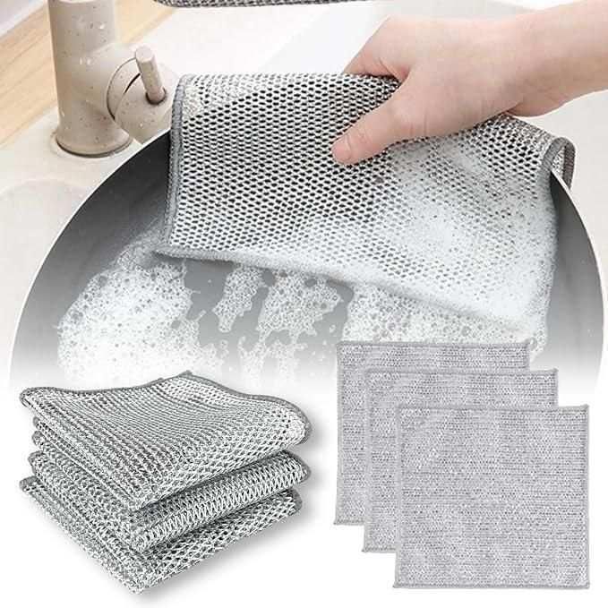 Multipurpose Wire Dishwashing Rags (Pack of 10)