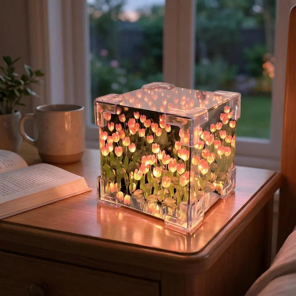 Tulip Cube Mirror Lamp