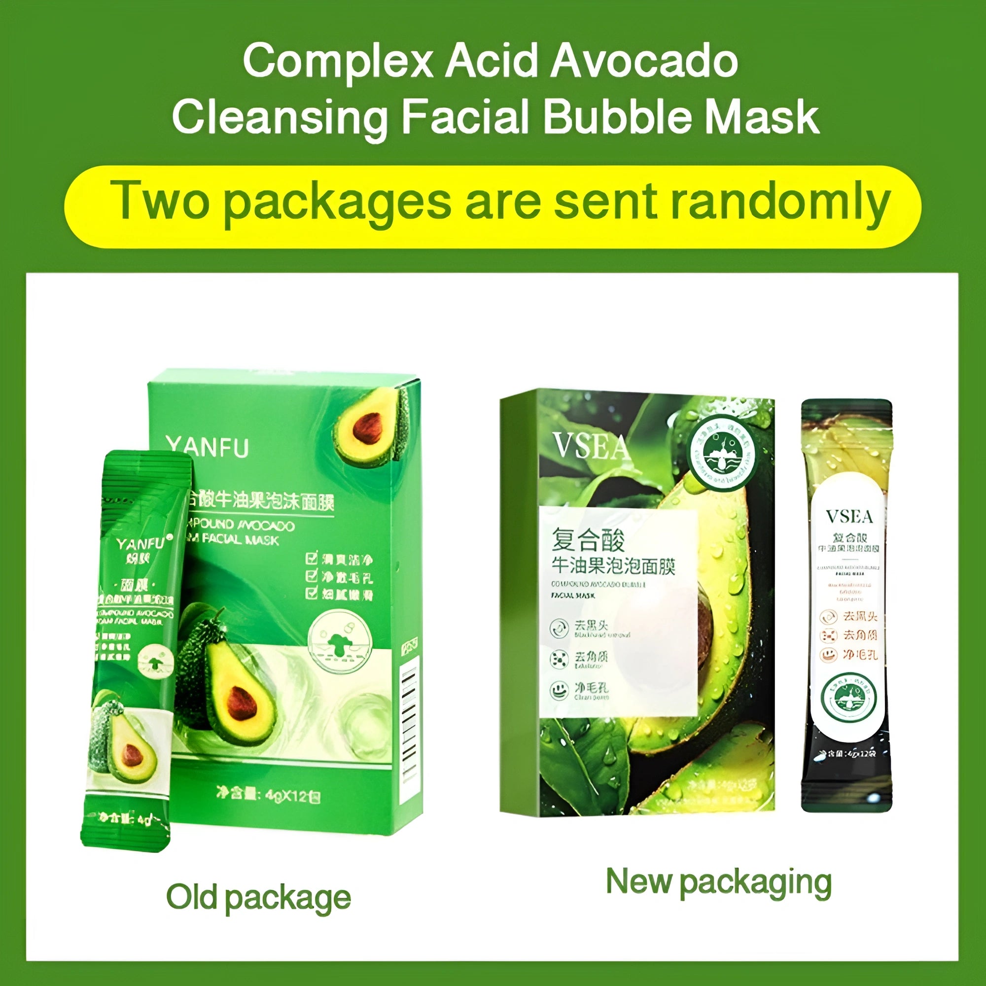 Avocado Bubble Mask Set