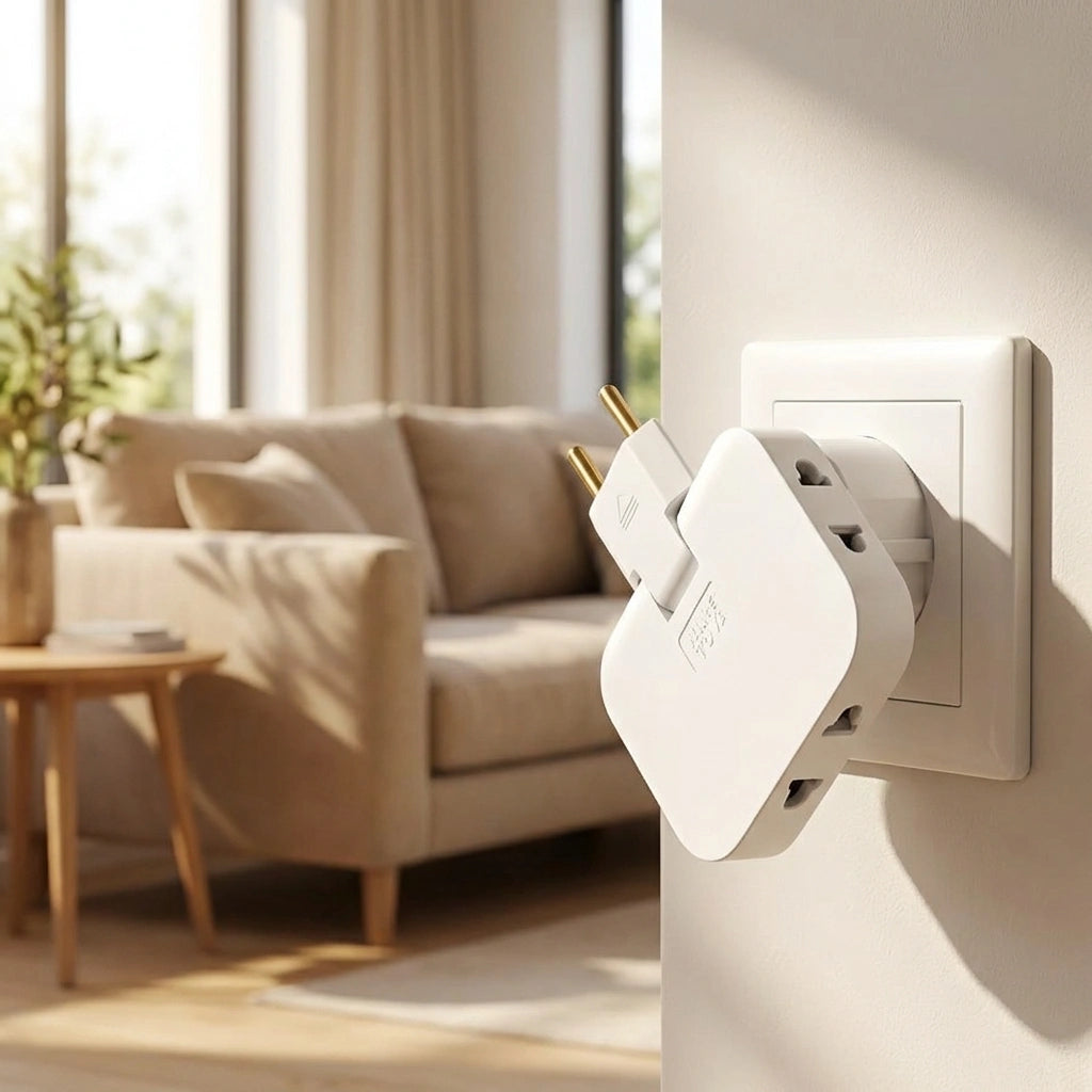 Rotating EU Plug Extender