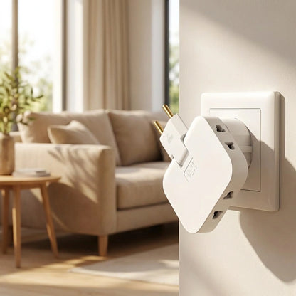 Rotating EU Plug Extender
