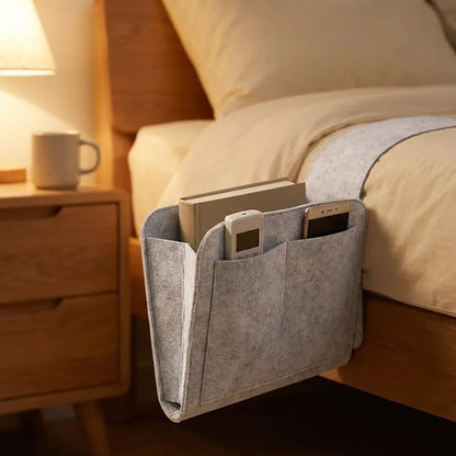 Bedside Caddy Essentials Pocket Hanging Storage Organizer