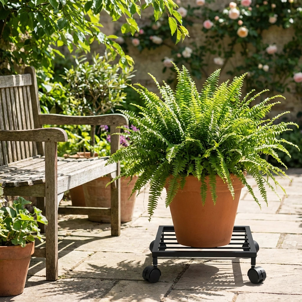 Wheel Pot Stand For Planters