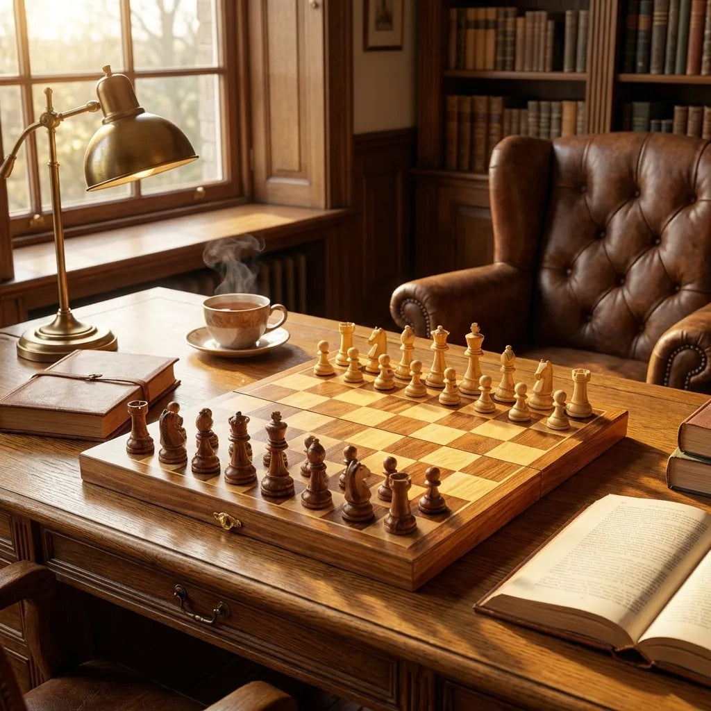 Folding Wooden Chess Set