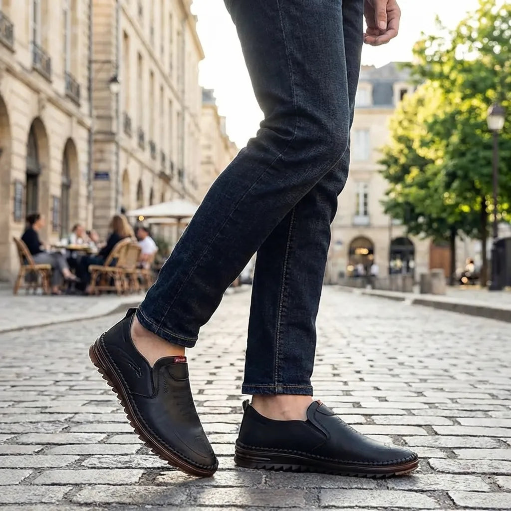 Men Leather Soft Casual Shoes